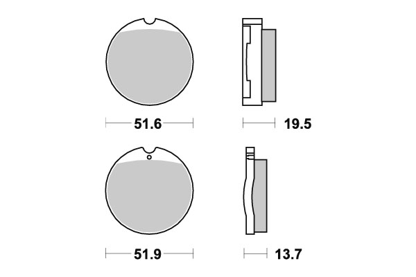 Sbs Jarrupalat Ceramic - Moottoripyörän jarrupalat - D2458 - 1