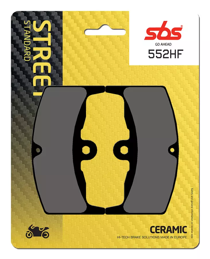 Sbs Jarrupalat Ceramic - Moottoripyörän jarrupalat - D2518 - 1