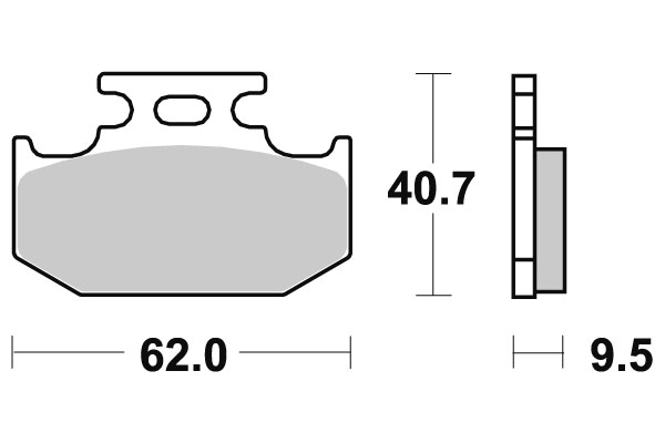 Sbs Jarrupalat Racing Sintered - Moottoripyörän jarrupalat - D220818 - 1