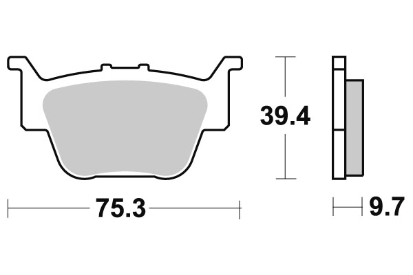 Sbs Jarrupalat Racing Sintered - Moottoripyörän jarrupalat - D220968 - 1