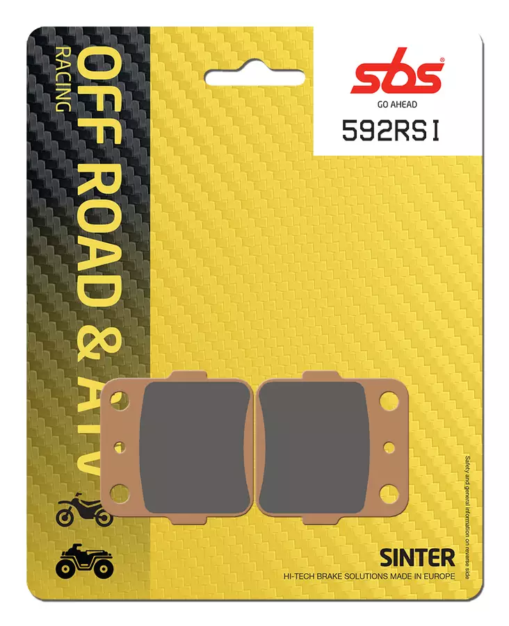 Sbs Jarrupalat Racing Sintered - Moottoripyörän jarrupalat - D95048 - 1