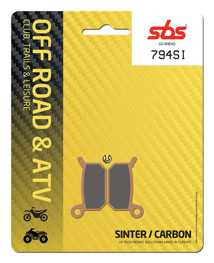Sbs Jarrupalat Sintered Offroad - Moottoripyörän jarrupalat - D32338 - 1