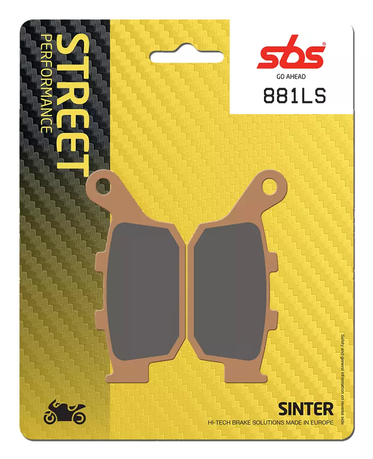 Sbs Jarrupalat Sintered Taakse - Moottoripyörän jarrupalat - D140478 - 1