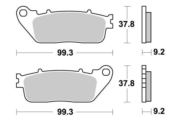 Sbs Jarrupalat Sintered Taakse - Moottoripyörän jarrupalat - D89418 - 1