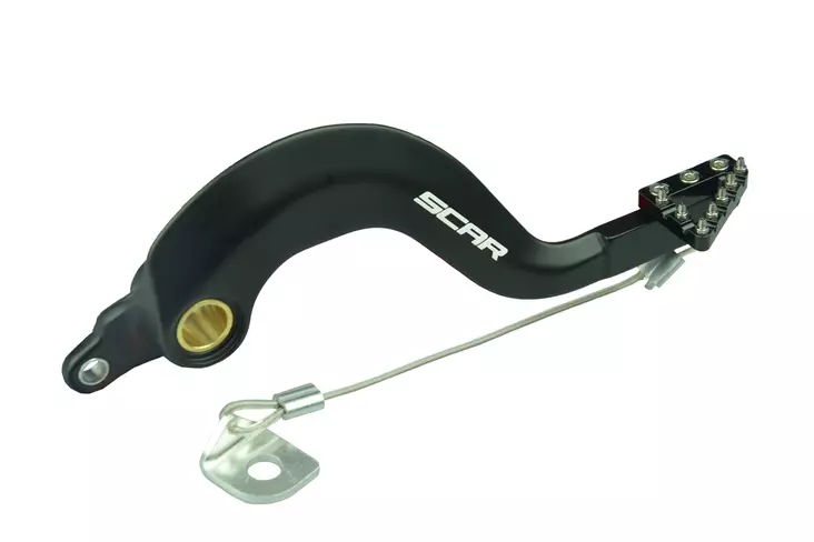 Scar Rear Brake Pedal - KX250 KX450 KX250F KX450F - Black color - Moottoripyörän jarrupoljin - D480228 - 1