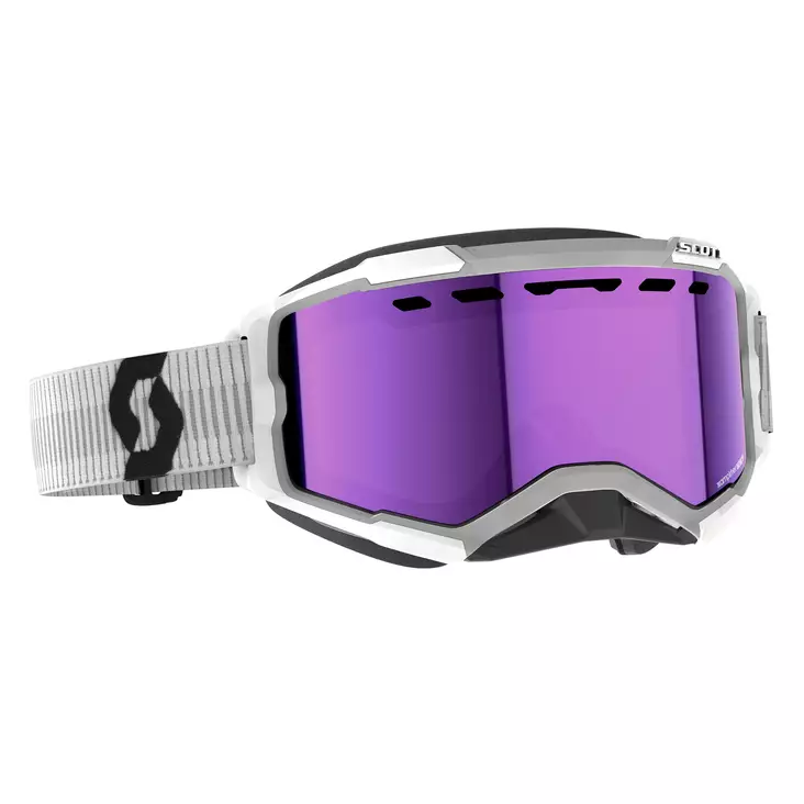 Scott Goggle Fury Snow Cross white enhancer purple chrome - Kelkkailu ajolasit & linssit - D443728 - 1