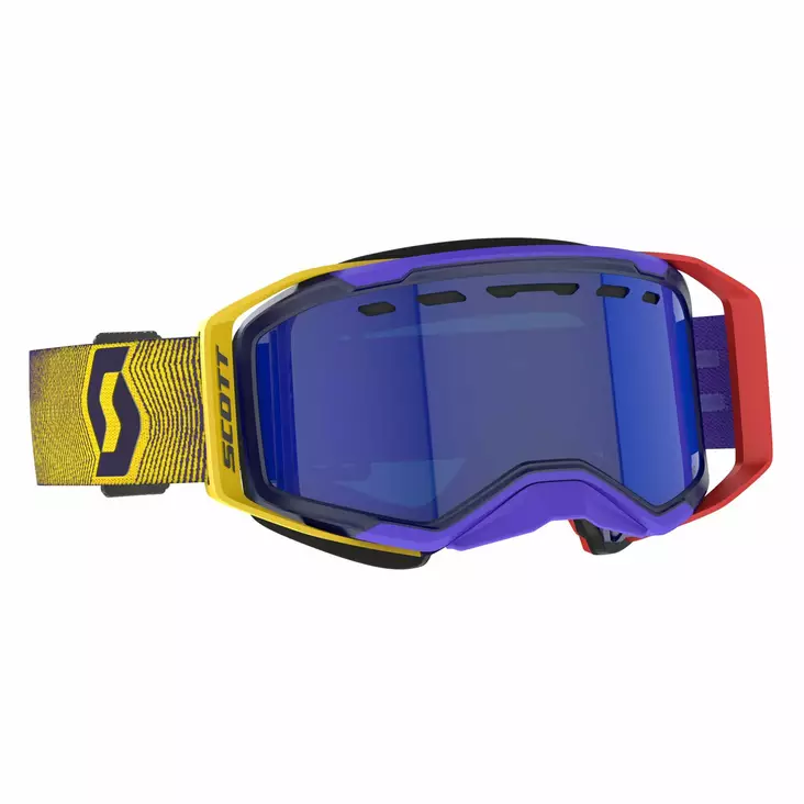 Scott Goggle Prospect 2.0 SMB chrome red/yellow enhancer blue chrome - Kelkkailu ajolasit & linssit - D500948 - 1