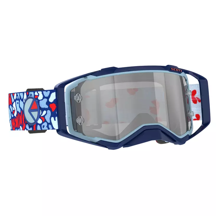 Scott Goggle Prospect X Ethika red/blue silver chrome works - Offroad ajolasit - D497928 - 1