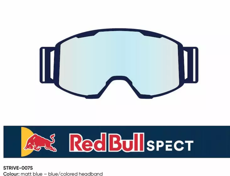 Spect Red Bull Strive MX Goggles Double lens Blue clear - Ajolasien linssit & varaosat - D433918 - 0