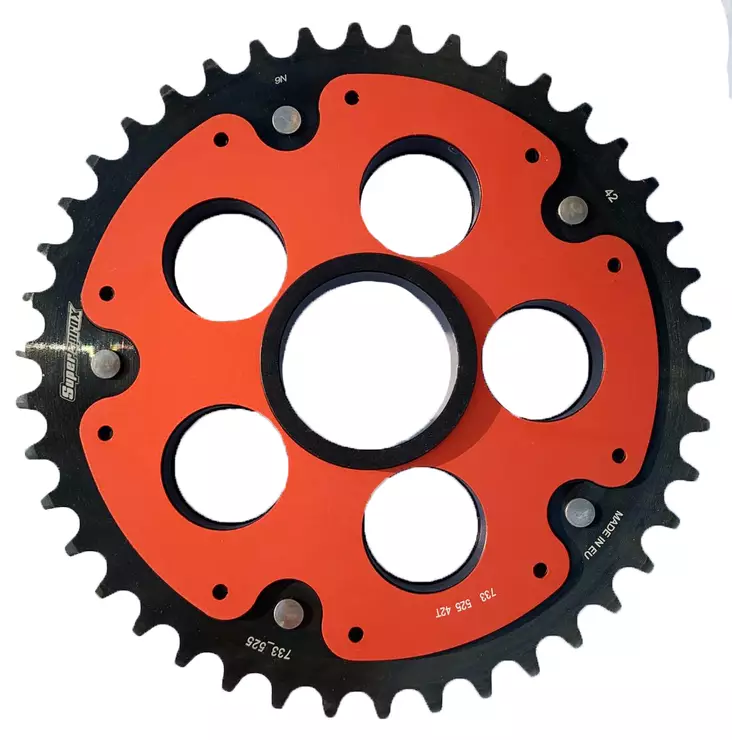 Supersprox Edge Teräs Takaratas 733_525:42 Punainen - Moottoripyörän takarattaat - D305338 - 1