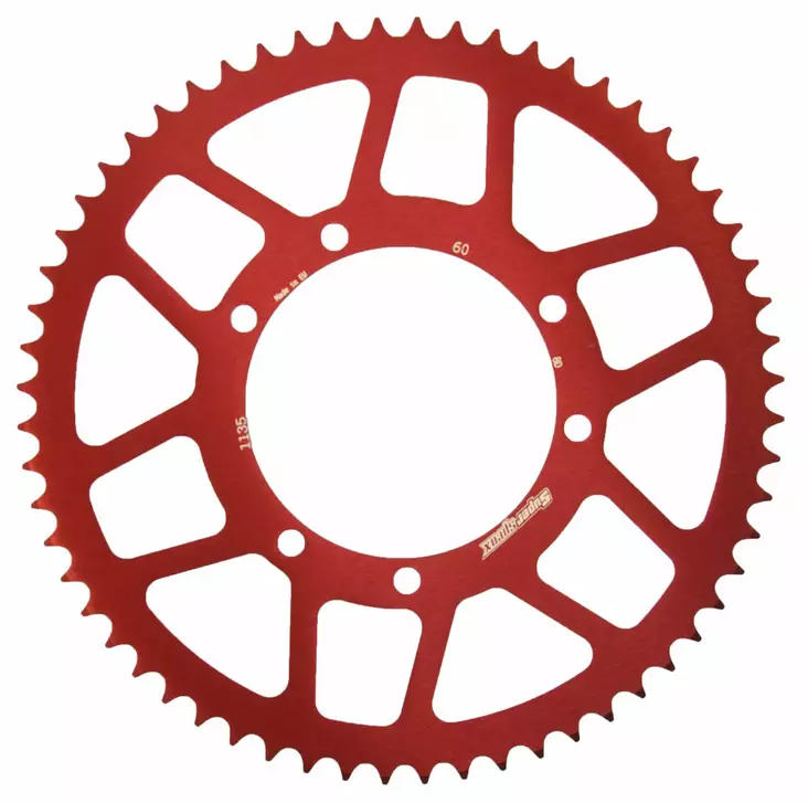 Supersprox Takaratas, Punainen, 60 hammasta (420), Ø100mm, Fantic 50cc 07-19 - Mopon Takarattaat - D190458 - 1