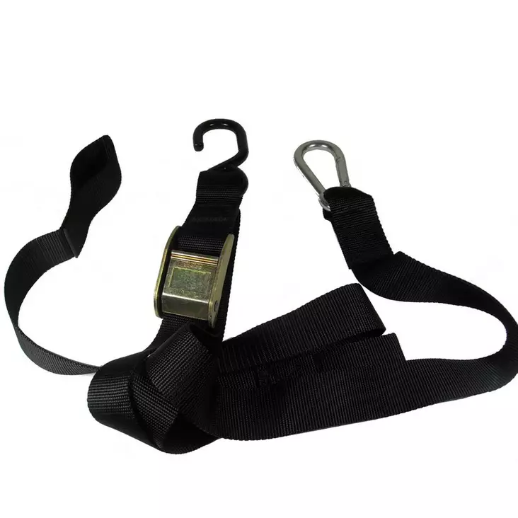 TMV Tiedowns 1.5" With Ass. Loop&coated S-Hook (2pcs)-Black - Kuljetus - D450678 - 1