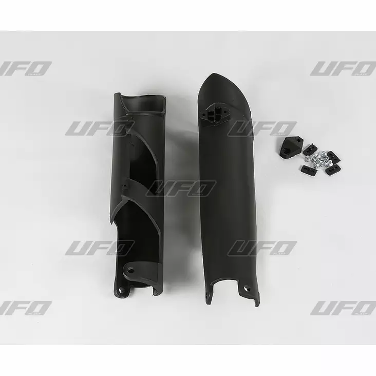 UFO Etuhaarukan suojat KTM125- EXC 08-SX/SXF 07-14 Musta 001 - Moottoripyörän haarukansuojat - D219658 - 1