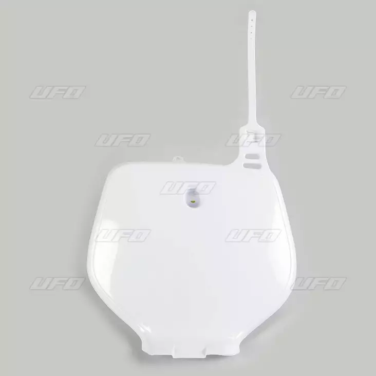 UFO Etunumerokilpi YZ/YZF125-400 92-99 Valkoinen 046 - Moottoripyörän numerokilvet - D219088 - 1