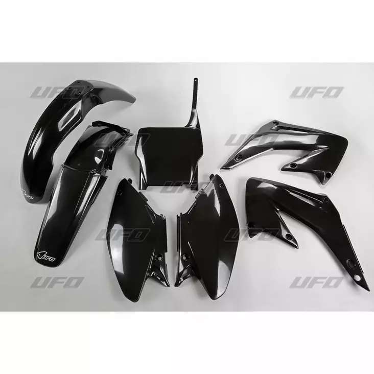 UFO Muovisarja 5-osainen Musta CR125/250 05-07 - Moottoripyörän muovisarjat - D220078 - 1