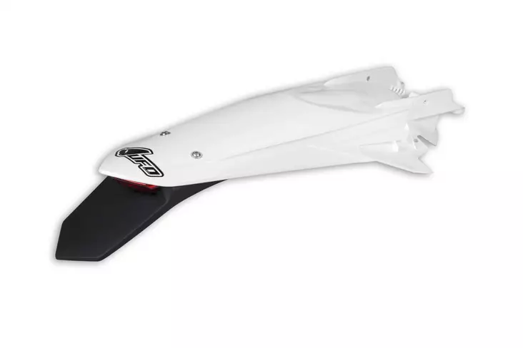 UFO Rear Fender Enduro LED EXC/EXC-F 150-500 2020- Valkoinen 047 - Moottoripyörän lokasuojat - D402888 - 1
