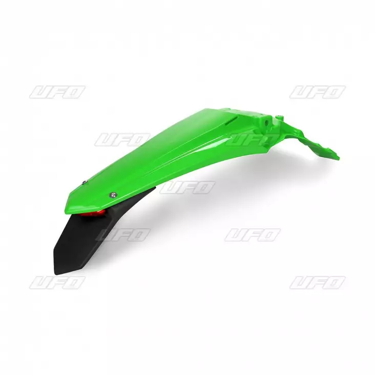 UFO Rear fender with enduro led KX250F 21-24 KX450F 19-23 Green 026 - Moottoripyörän lokasuojat - D275728 - 1