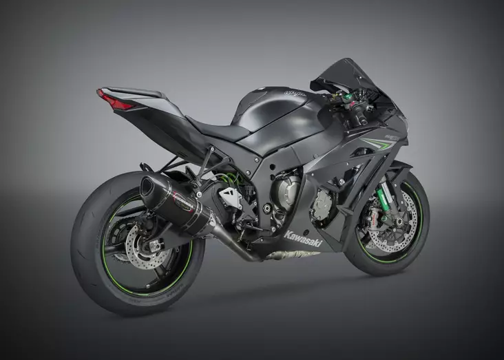 Yoshimura 3/4 System Exhaust Kawasaki Zx-10R/Rr 2016-20 Race Alpha 3Qtr Ti-Cf-Cf - Moottoripyörän pakoputkistot - D334288 - 1