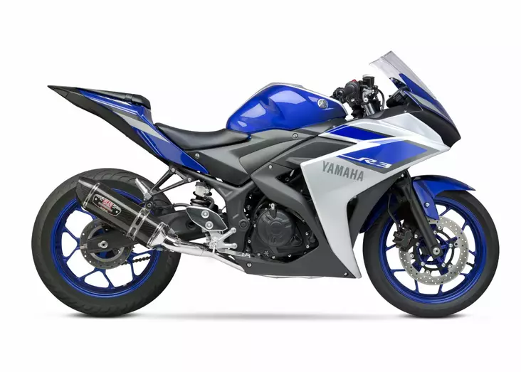 Yoshimura Full System Yamaha Yzf-R3 2015-20 Race R-77 Fs Ss-Cf-Cf - Moottoripyörän pakoputkistot - D334228 - 1