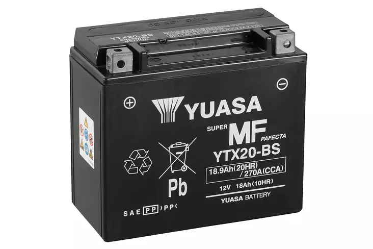 Yuasa akku YTX20-BS (cp) Happopatruuna mukana (3) - Akut - D19438 - 1