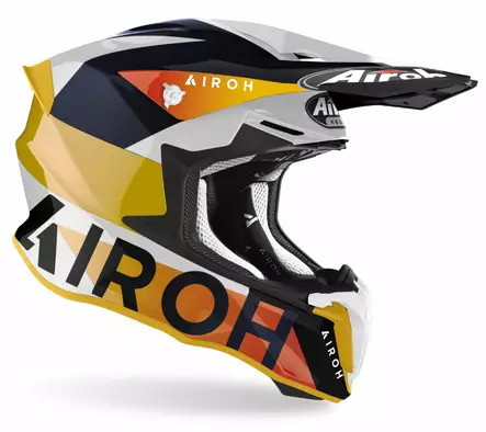 Airoh Kypärä Twist 2.0 Lift valkoinen/sininen - Offroad-kypärät - D404239 - 2