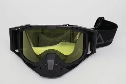 AMOQ Youth Snow Goggles Black-Grey, yellow lens - Kelkkailu ajolasit & linssit - D520289 - 1