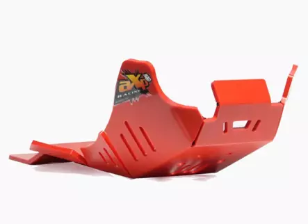 AXP Xtrem HDPE Skid Plate Red Beta 350RR/390RR/430RR/480RR/500RR 23-24 - Moottoripyörän pohjapanssarit - D486239 - 1