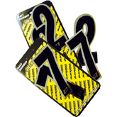 Blackbird kilpanumerot Chrome 3kpl/srj 15x7cm #8 - Numeropohjat ja kilpanumerot - D94619 - 1