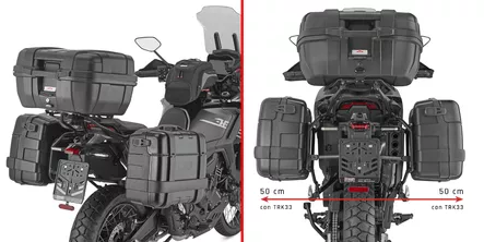 Givi Tub.Pann.Holder Zontes 703F 2025 - Moottoripyörän laukkujen kiinnityssarjat - D547589 - 1