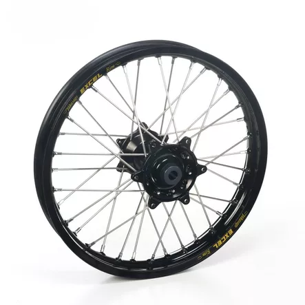 Haan wheel SX&SXF 23- 19-2,15 BLACK HUB/BLACK RIM - Moottoripyörän täydelliset vanteet - D458039 - 1