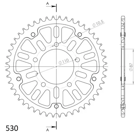 Supersprox Stealth Takaratas Kulta - Moottoripyörän takarattaat - D295069 - 2