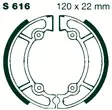AIR Bromsbackar S 616 120x22mm parvis - Moottoripyörän jarrukengät - D280469 - 1
