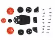 Alpinestars Lipan kiinnityssarja S-M10/8 - Offroad kypärien lipat - D271549 - 1