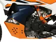 AXP Adventure HARD Skid Plate HDPE 8mm Orange KTM790/890 Adventure/R/Rally 19- - Moottoripyörän pohjapanssarit - D500679 - 3