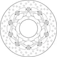 Brembo Serie Oro jarrulevy kelluva - Moottoripyörän jarrulevyt - D190939 - 1