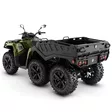 CAM-AM 25 Outlander 6X6 XU+ T - Side Wall 1000 Boreal Green T2b - 60km/h - Can-Am ATV 2025 - 136989 - 2