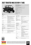 Can-Am 27 Traxter MAX XU HD11 G2 T1b ABS Stealth Black - Can-Am mönkijät 2027 mallisto - 146979 - 2