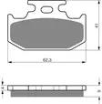 GOLDFREN Jarrupalat 001 Ceramic Carbon K1 - Moottoripyörän jarrupalat - D227789 - 1