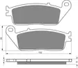 GOLDFREN Jarrupalat 022 Ceramic Carbon S3 - Moottoripyörän jarrupalat - D227869 - 1