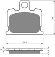 GOLDFREN Jarrupalat 151 Ceramic carbon AD - Moottoripyörän jarrupalat - D227969 - 1