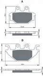 GOLDFREN Jarrupalat 230 Ceramic carbon AD - Moottoripyörän jarrupalat - D228009 - 1