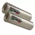GPR Honda Vtr 1000 F Firestorm 1997/07 Pair EC-Approv. slip-on exhaust M3 Inox - Moottoripyörän äänenvaimentimet - D422819 - 1