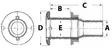 Läpivienti musta muovi 3/4" - Läpiviennit - D124189 - 2