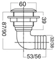 Läpivienti SS 90° 11/2x32 - Läpiviennit - D124239 - 2