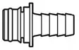 Liitin suoraØ 14mm - Veneen LVI - D123899 - 1