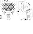 Osculati LED Roll-Bar Valoheitin 4.5W - Veneen Valonheittimet - D123579 - 2