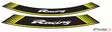 Puig Kit 8 Rim Strips Racing C/Yellow - Moottoripyörän vanneteipit - D298679 - 1