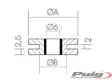 Puig Silenblock Rubber Dim. 22Mm.(25Pcs.) - Moottoripyörän ruuvit & kiinikkeet - D297149 - 1