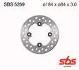 Sbs Jarrulevy Standard - Moottoripyörän jarrulevyt - D241869 - 1