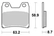 Sbs Jarrupalat Ceramic - Moottoripyörän jarrupalat - D220929 - 1